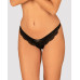 Напівпрозорі трусики з підвіскою Obsessive Ivannes panties black S/M, чорні