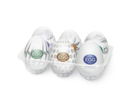Набір мастурбаторів-яєць Tenga Egg Hard Boild Pack (6 яєць)