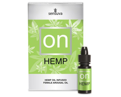 Возбуждающе капли для клитора Sensuva - ON for Her Hemp Infused Arousal Oil 5 мл (м'ята упаковка)