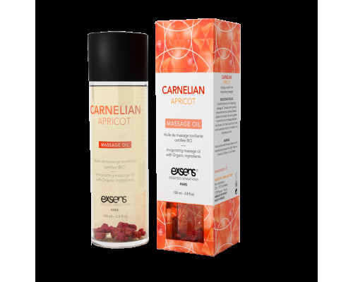 Розпродаж!!! Масажна олія EXSENS Carnelian Apricot (бадьорить з сердоліком) 100мл (термін 01.2024)