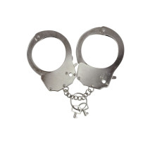 Наручники металеві Adrien Lastic Handcuffs Metallic (поліцейські) (м'ята упаковка)