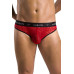Чоловічі напівпрозорі труси Passion 031 SLIP MIKE XXL/XXXL Red, під леопард