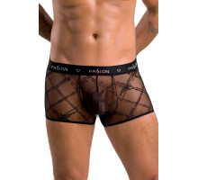 Чоловічі прозорі боксери Passion 032 SHORT JAMES S/M Black, сітка