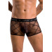 Чоловічі прозорі боксери Passion 032 SHORT JAMES S/M Black, сітка