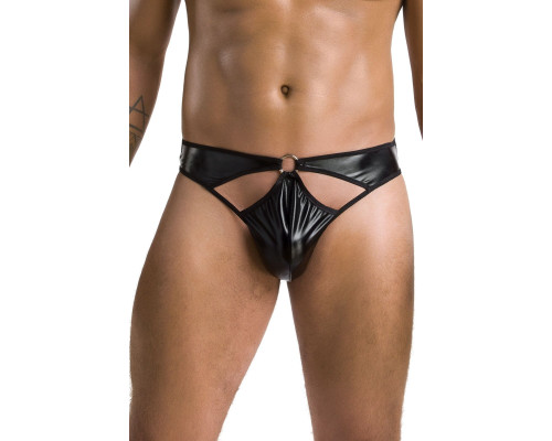 Чоловічі стринги Passion 033 THONG PAUL XXL/XXXL Black, під латекс