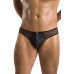 Чоловічі сліпи на блискавці Passion 042 SLIP TIMMY XXL/XXXL Black, екошкіра, сітка