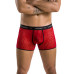 Чоловічі прозорі боксери Passion 046 SHORT PARKER S/M Red, сітка, під леопард