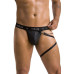Чоловічі трусики танга з підв’язкою Passion 058 THONG BILL XXL/XXXL Black