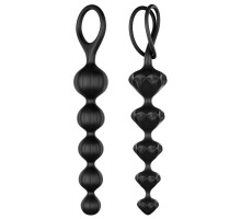 Набір анальних намистин Satisfyer Beads Black (відкритий замок)