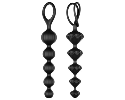 Набір анальних намистин Satisfyer Beads Black (відкритий замок)