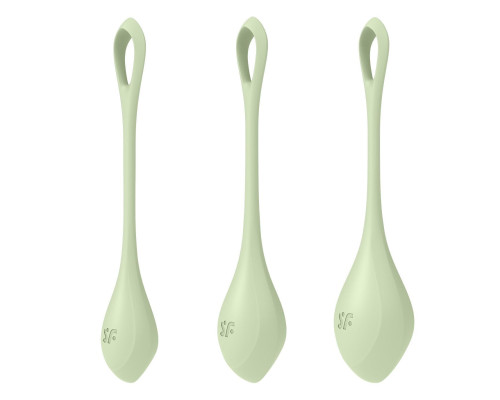 Набор йони бусин Satisfyer Yoni Power 2 Light Green (мятая упаковка!!!)