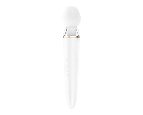 Смарт вибромассажер со сменной головкой Satisfyer Double Wand-er (мятая упаковка!!!)