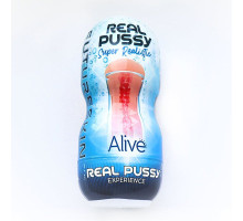 Недорогий мастурбатор-вагіна Alive Super Realistic Vagina (тріщина на кришці)