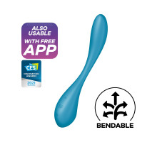 Універсальний смарт-вібратор Satisfyer G-Spot Flex 5+ Petrol
