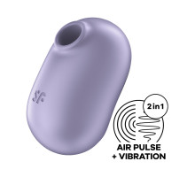 Вакуумний стимулятор із вібрацією Satisfyer Pro To Go 2 Violet