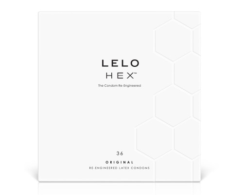 Презервативи LELO HEX Condoms Original 36 Pack, тонкі та суперміцні