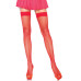 Панчохи-сітка Leg Avenue Nylon Fishnet Thigh Highs One size, Red, дрібна сітка