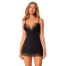 Сорочка та трусики Obsessive Bella Rou chemise & thong XS/S