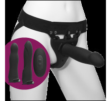 Набір для страпона з вібрацією Doc Johnson Body Extensions - BE Naughty - Black