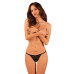 Прозорі стрінги із мереживом Obsessive Celia Noir thong M/L