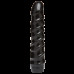 Дилдо Doc Johnson CodeBlack - 8 Inch Raging Vac-U-Lock із стимулювальним рельєфом, діаметр 3,8 см
