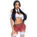 Костюм зухвалої школярки Leg Avenue Naughty SchoolGirl, one size, топ, спідниця та краватка