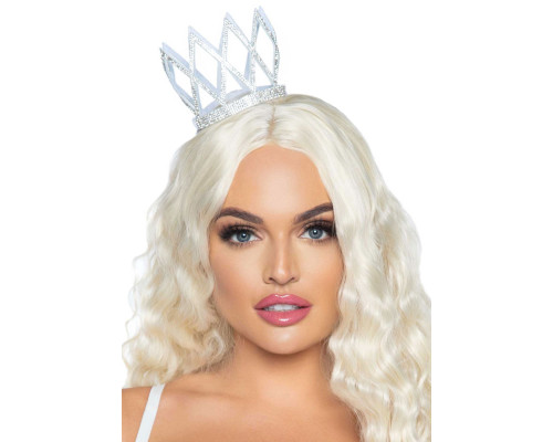 Корона зі стразами Leg Avenue Faux rhinestone die cut crown, з резиночками для кріплення