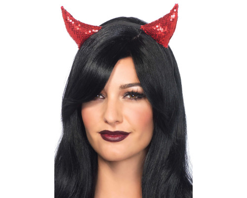 Диявольські ріжки з паєтками Leg Avenue Sequin devil horns