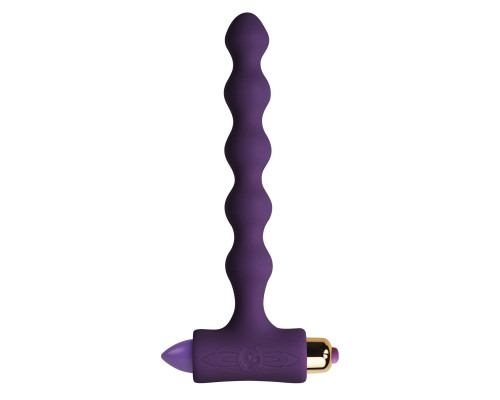 Анальний вібратор Rocks Off Petite Sensations — Pearls Purple (м'ята упаковка)