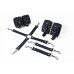 Набір для БДСМ Feral Feelings BDSM Kit 3 Black, наручники, поножі, хрестовина