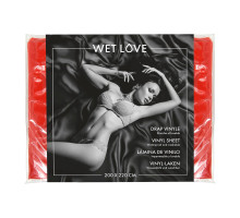 Простирадло з вінілу Fetish Tentation Red 220x200, червоне