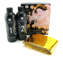 Гель для NURU-масажу Shunga Oriental Body-to-Body – Melon Mango (2 x 225 мл) плюс простирадло