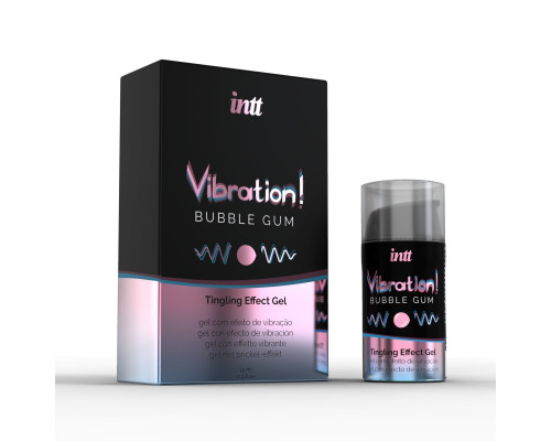 Жидкий вибратор Intt Vibration Bubble Gum (15 мл) (мятая упаковка!!!)