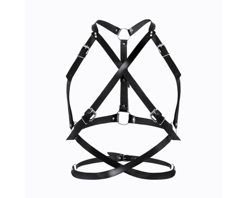 Портупея жіноча Art of Sex - Agnessa Leather harness, Чорний XS-M