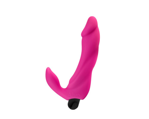 Вібратор вагінально-кліторальний Alive Bifun Pro, Pink, перезаряджуваний