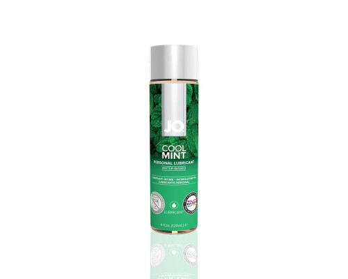 Змазка на водній основі JO H2O — Cool Mint (120 мл) без цукру, рослинний гліцерин