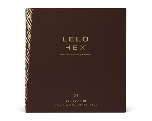 Презервативы LELO HEX Condoms Respect XL 36 Pack (мятая упаковка!!!)