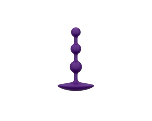 Анальне намисто Romp Amp Dark Purple, силікон, макс. діаметр 2,6 см