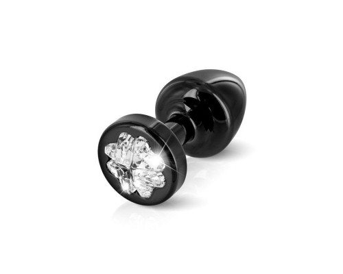 Пробочка Diogol Anni R Clover Black Кристал 30 мм, 4 кристали Swarovski у вигляді пелюстки конюшини