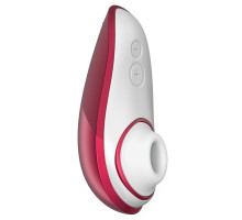 Вакуумний кліторальний стимулятор Womanizer Liberty Red, магнітна кришка, 2 насадки