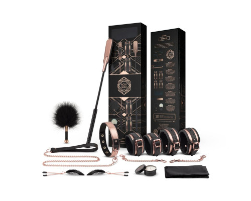 Шикарний набір для BDSM Rosy Gold – Nouveau BDSM set, 9 аксесуарів