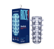 Мастурбатор Blush Rize – Swich Glow in the Dark Masturbator Clear, двосторонній, світиться в темряві
