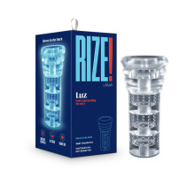 Мастурбатор Blush Rize – Luz Glow in the Dark Masturbator – Clear, всмоктування, світиться в темряві