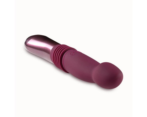 Пульсатор для точки G Blush Temptasia – Trixie Thrusting Dildo – Wine Red, 3 швидкості