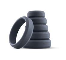 Набір ерекційних кілець Boners 6-Piece Cock Ring Set, діаметр від 2,6 до 5,7 см, силікон