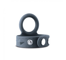 Подвійне ерекційне кільце Boners Cock & Ball Strap S/M, регулювання діаметра, 3,5–5,5 см