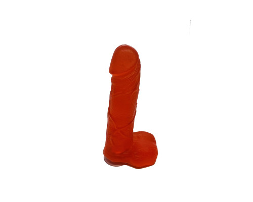 Мило у формі пеніса Чистий Кайф Red size M, крафтове мило-член, натуральне