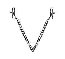 Затискачі для сосків Bedroom Fantasies Nipple Clamps with Chain - Black