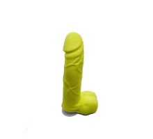 Мило у формі пеніса Чистий Кайф Yellow size M, крафтове мило-член, натуральне