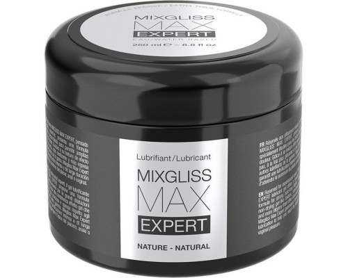 Густа змазка для фістингу та анального сексу MixGliss MAX Expert Nature (250 мл) на водній основі
